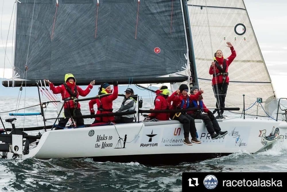 Team Sail Like A Girl out on the water. (Courtesy Race to Alaska)