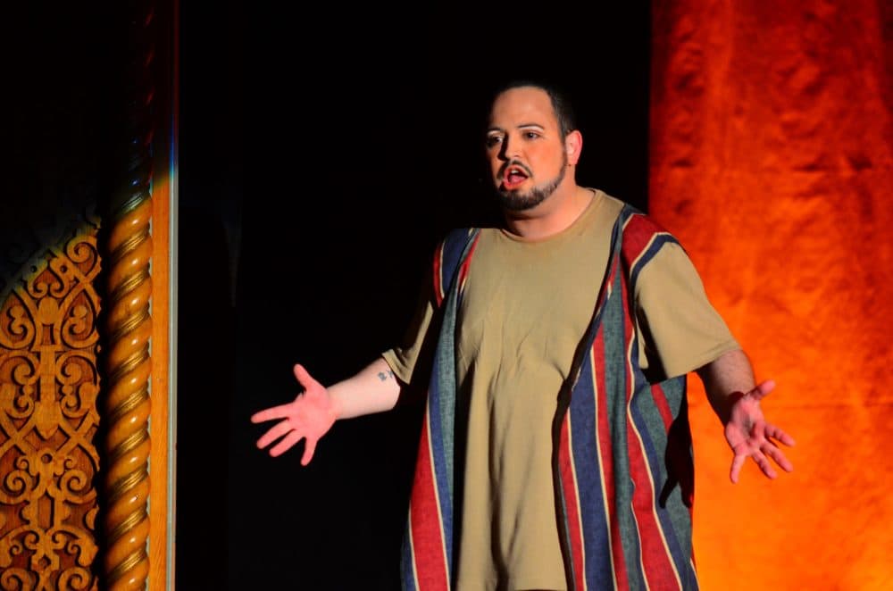 Richard Bento in another scene of the Footlights Repertory Company's 2011 production of &quot;Jesus Christ Superstar.&quot; (Courtesy Brian Rapoza/Footlights Repertory Company)