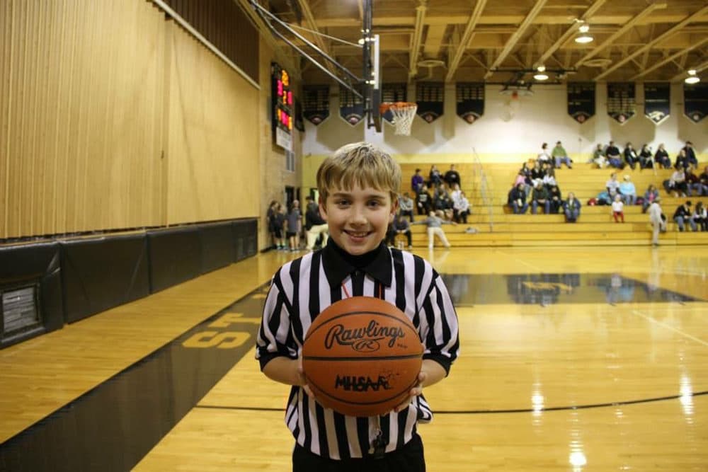 Jackson Ingalls has been refereeing since he was 10 years old. (Courtesy Ingalls family)