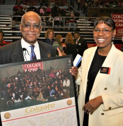 Over the years, Fred Thompson groomed Cheryl to become the Colgate Women's Games' next meet director. (Courtesy Colgate Women’s Games)