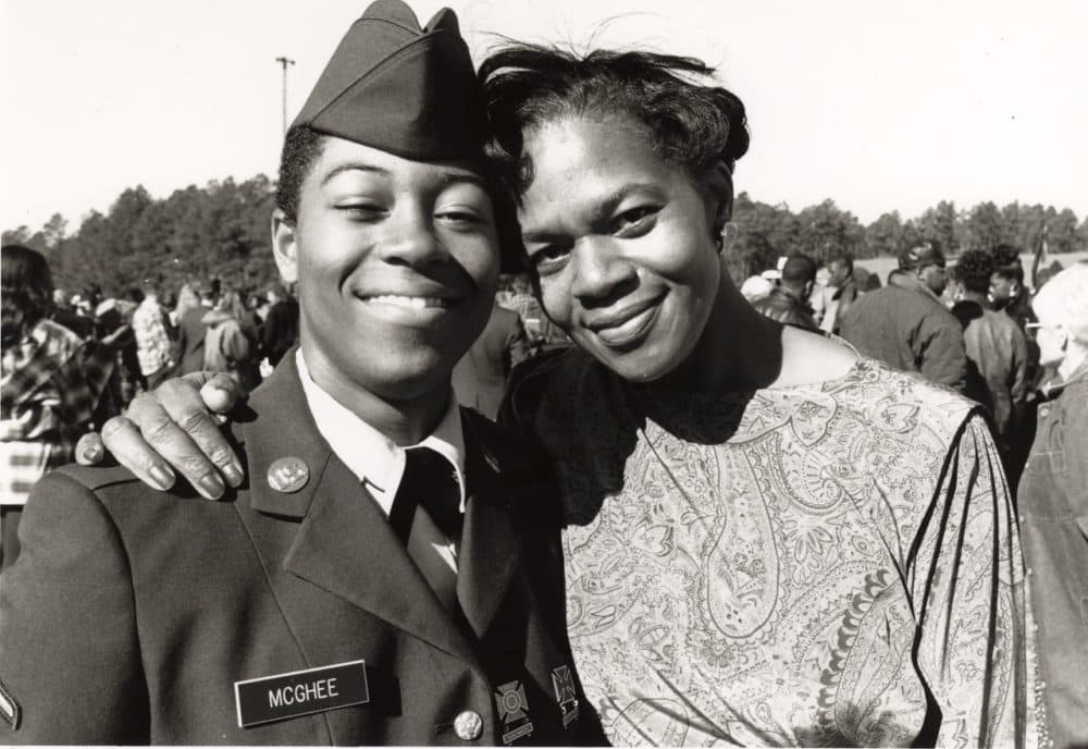 Jacqueline Ball, right, and her daughter, LaShawn McGhee in Ft. Jackson, South Carolina. (Courtesy)