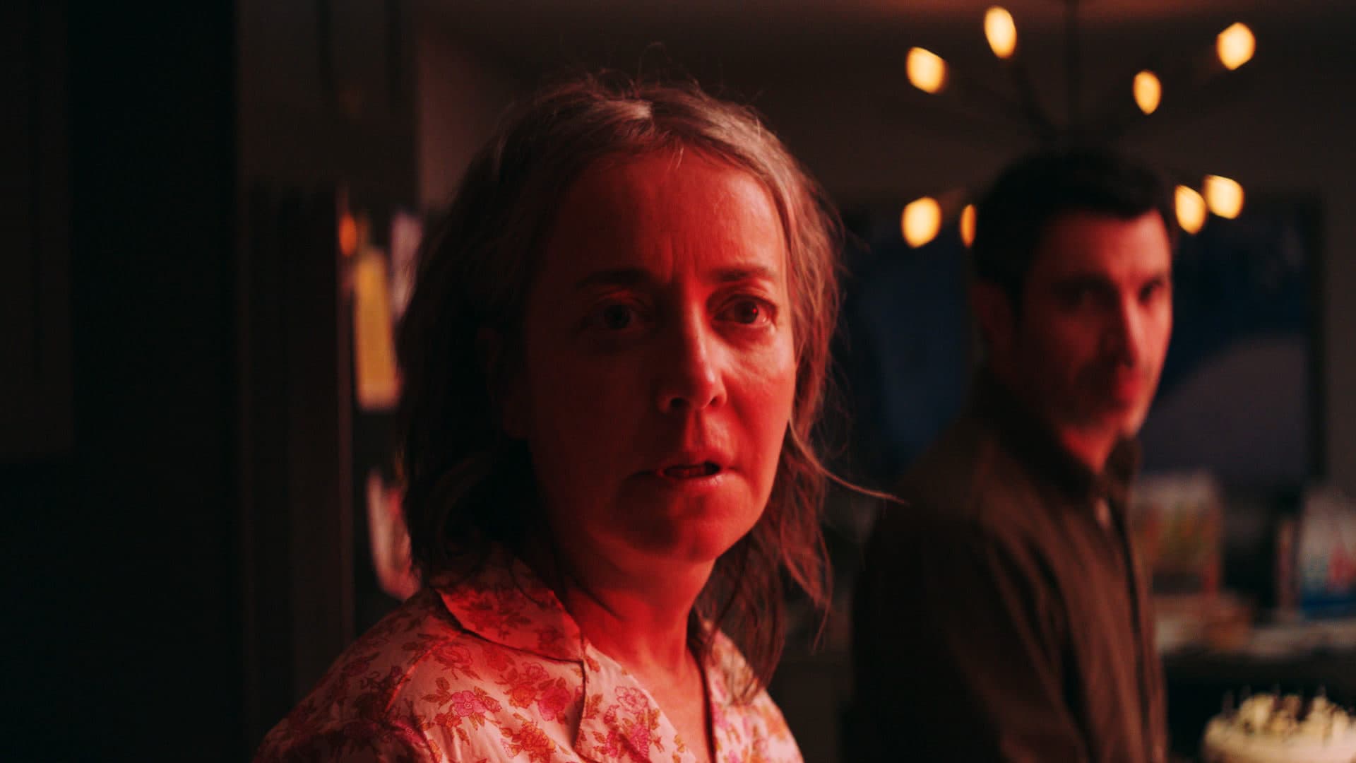 Jane Adams and Chris Messina in S"he Dies Tomorrow." (Courtesy NEON)