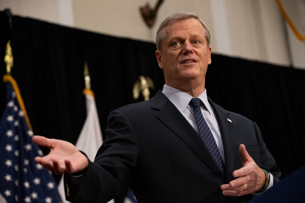 Gov. Charlie Baker speaks during a Sept. 29 press conference (Sam Doran/SHNS)