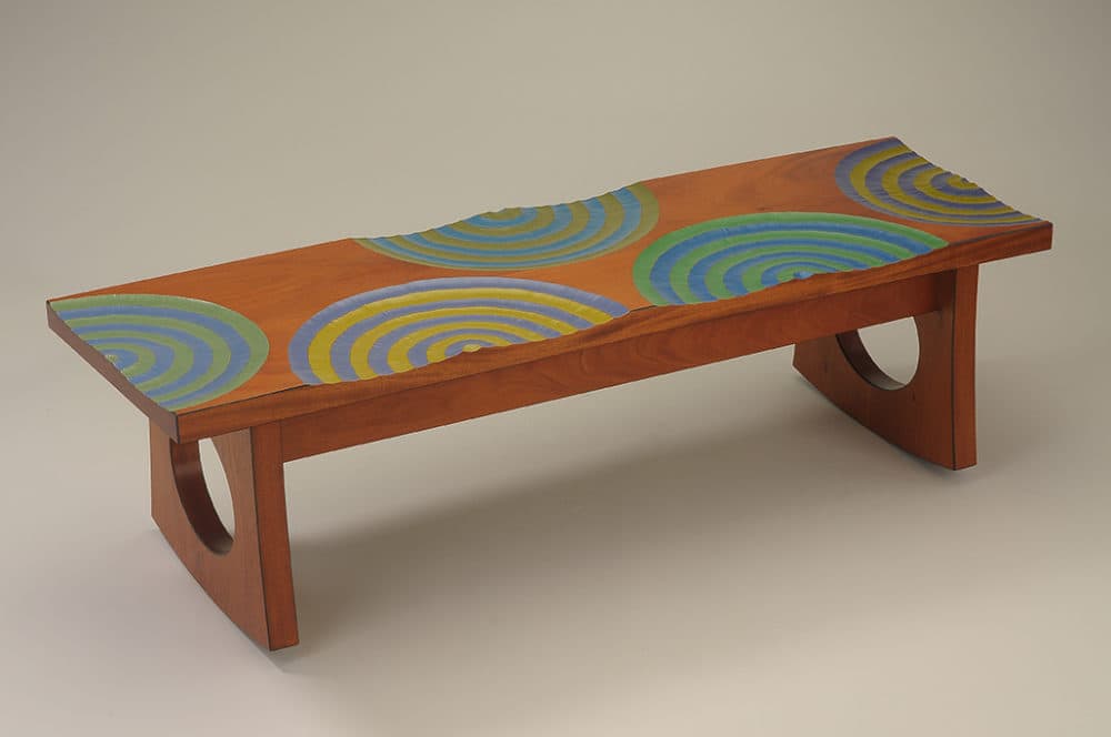 Thomas Loeser, &quot;Rocking Bench,&quot; 2003. (Courtesy Fuller Craft Museum)