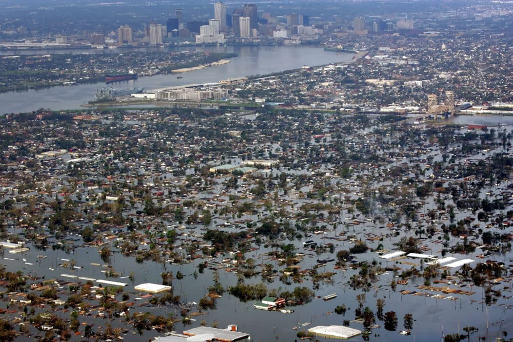 Floodwaters from Hurricane Katrina cover a portion of New Orleans Tuesday, Aug. 30, 2005. (David J. Phillip/AP Photo)