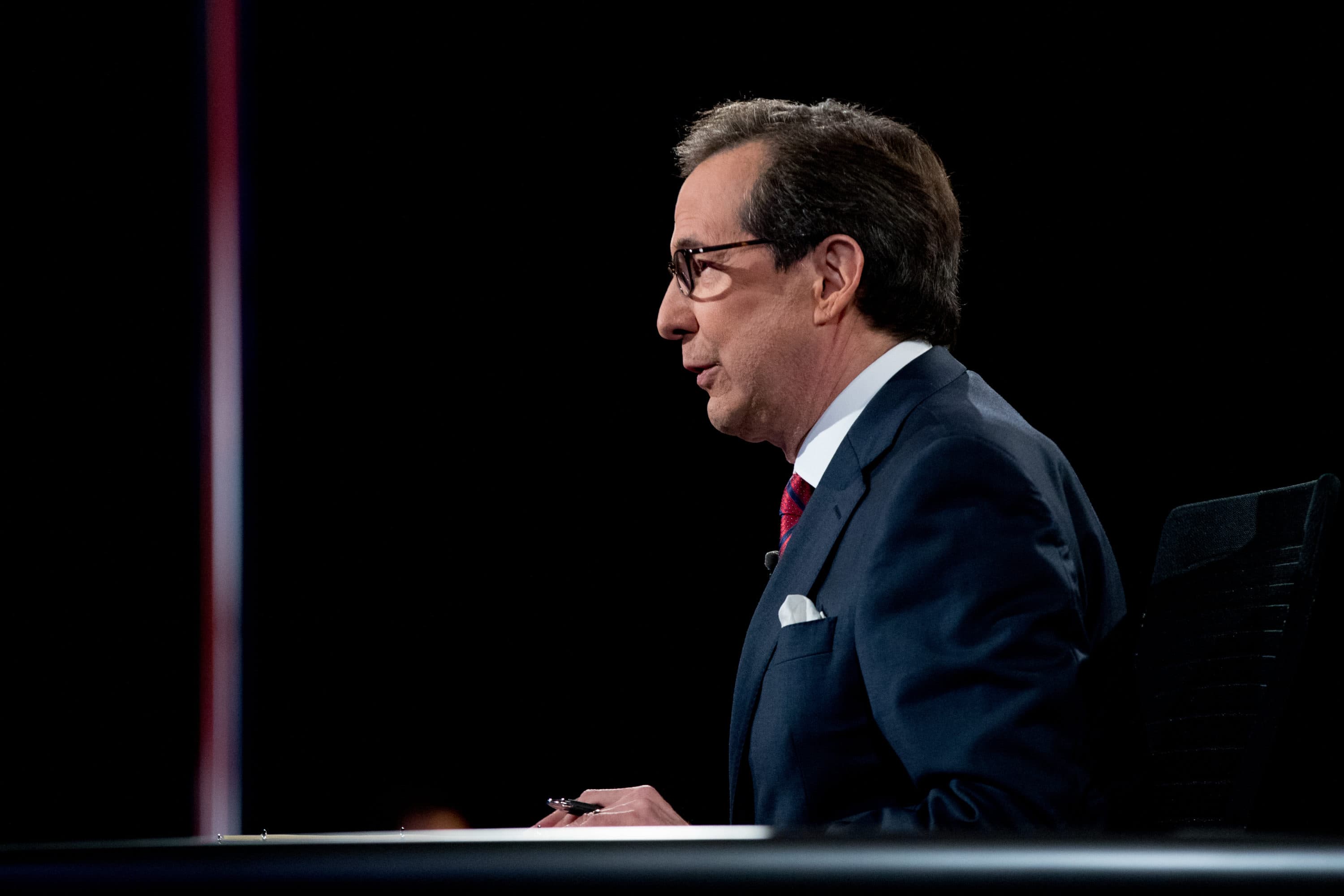 Chris Wallace moderated a presidential debate in Las Vegas in October 2016. He returns as moderator in Tuesday's debate between President Trump and Democratic nominee Joe Biden. (Andrew Harnik/AP)