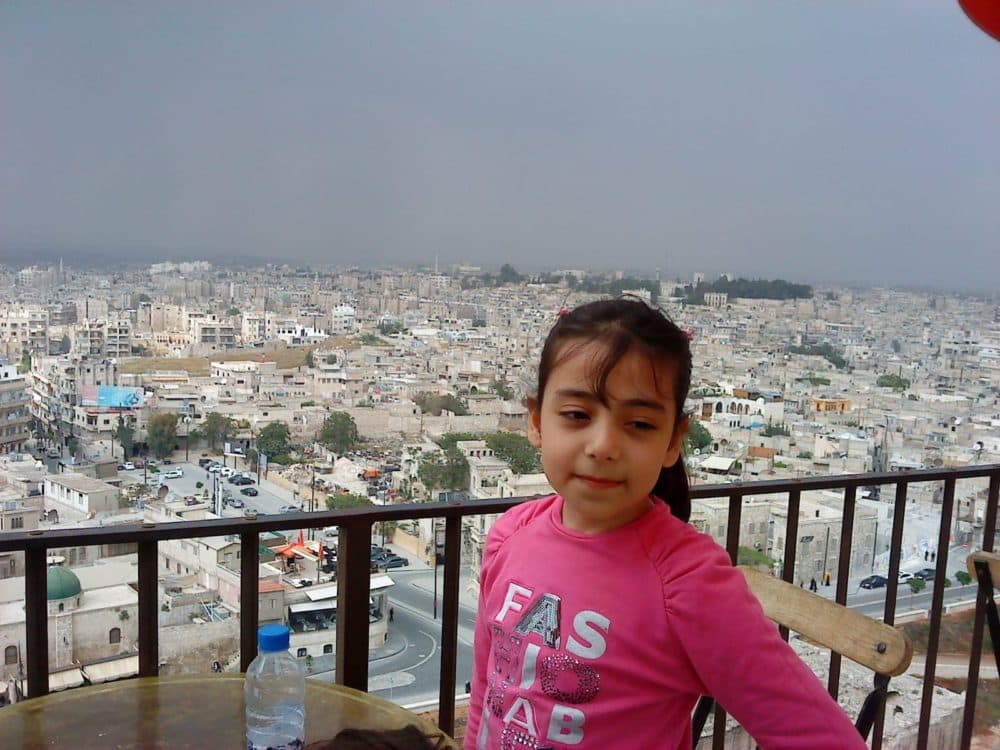 Dania Halak as a young girl in Aleppo. (Courtesy Dania Halak)