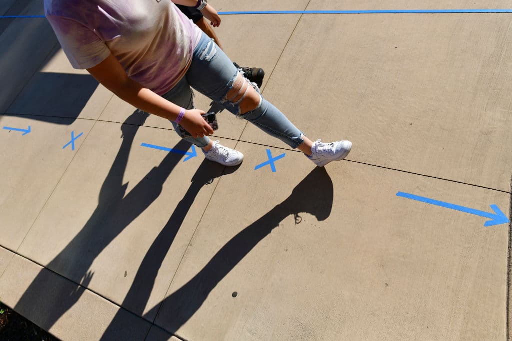 Due to the coronavirus pandemic, many colleges and universities are instituting different strategies this fall semester, with many students living on campus attending all classes with remote instruction. (Mark Makela/Getty Images)
