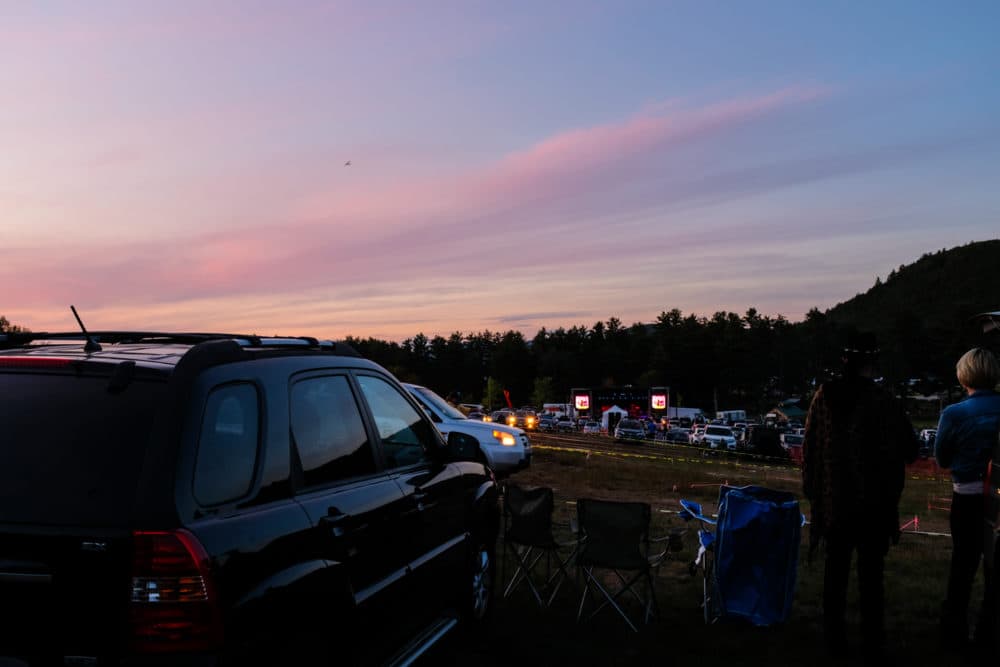 Dinosaur Jr. playing a drive-in concert in Swanzey, New Hampshire on Sept. 12, 2020. (Courtesy Ben Stas)