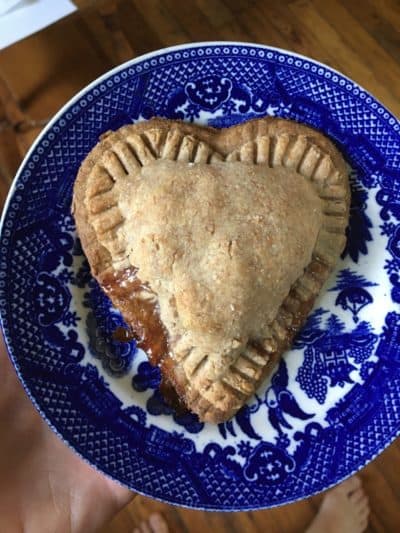 Amy Halloran's heart-shaped hand pie. (Courtesy)