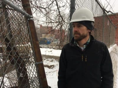 Kristopher M. Houle, senior ecological restoration engineer with the Massachusetts Division of Ecological Restoration, was the project manager on the Mill Street / Tel-Electric Dam removal project. (Nancy Eve Cohen, NEPM)