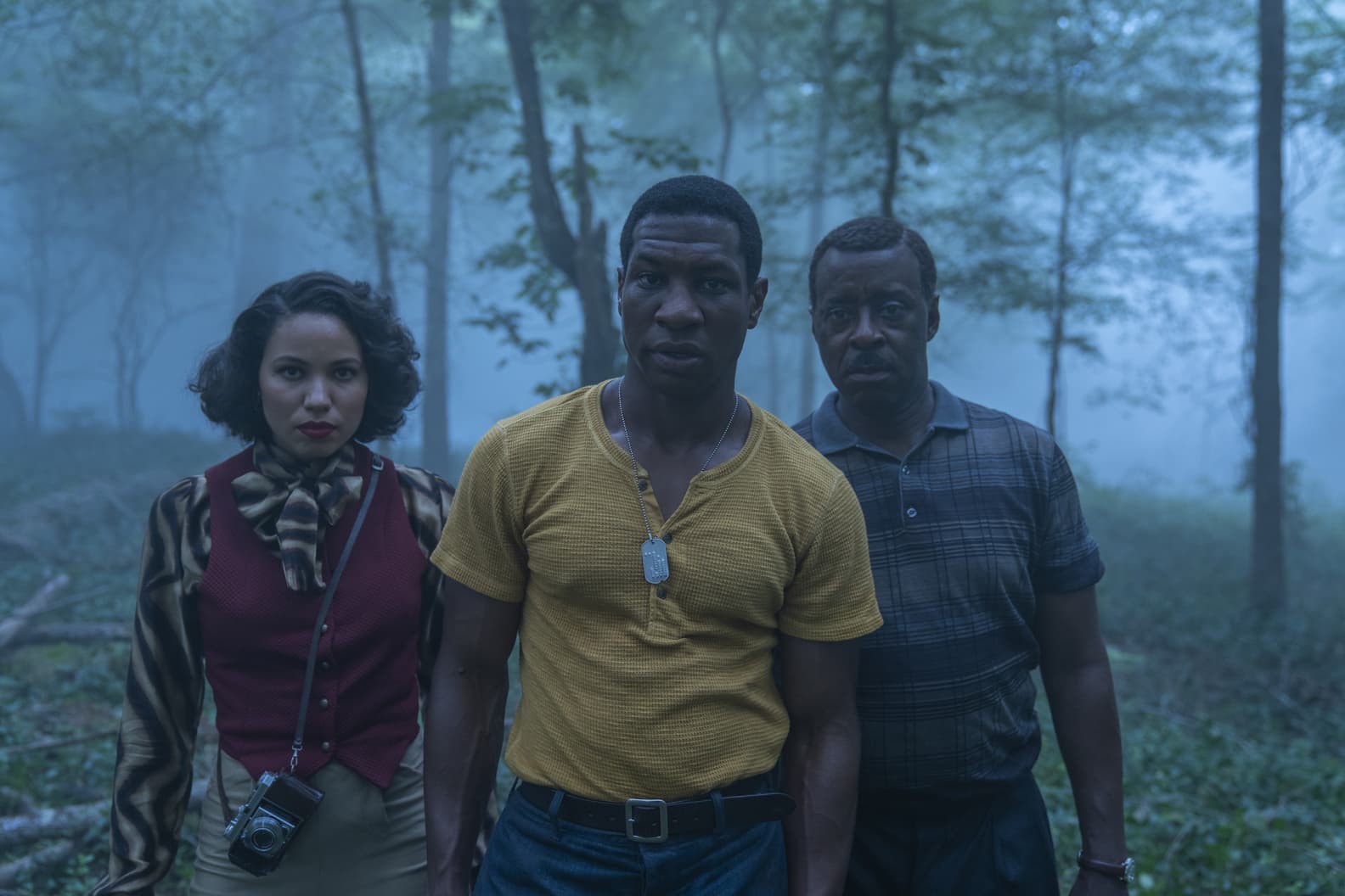 Left to right, Jurnee Smollett, Jonathan Majors and Courtney B. Vance in episode two of "Lovecraft Country." (Courtesy HBO)