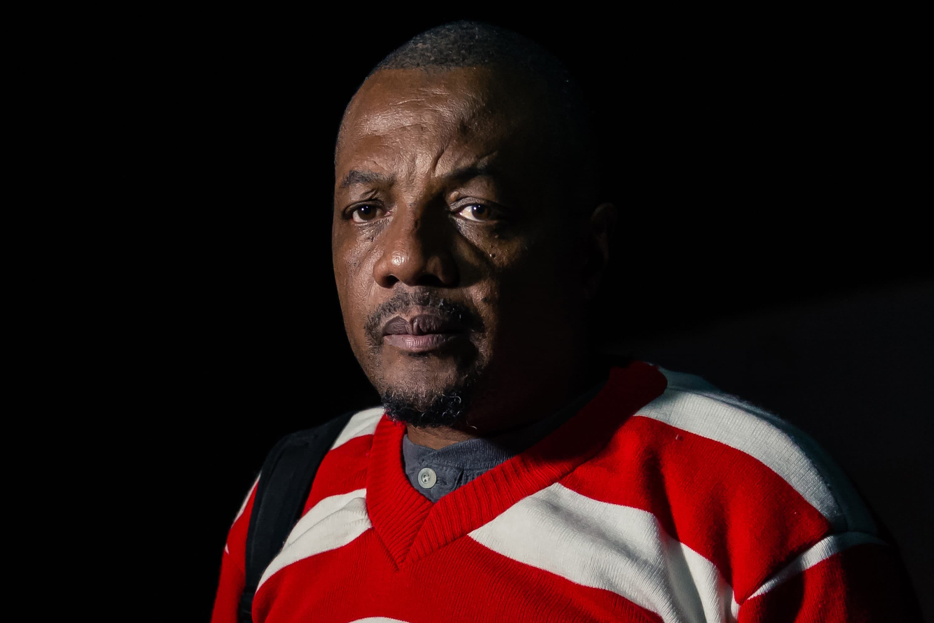 Zimbabwean journalist Hopewell Chin'ono speaks to the press after his release on bail from Chikurubi Maximum Prison in Harare, on Sept. 2, 2020. (Jekesai Njikizana/AFP via Getty Images)