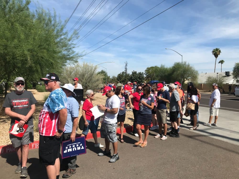 President Trump supporters in Arizona (Photo by Peter O'Dowd)