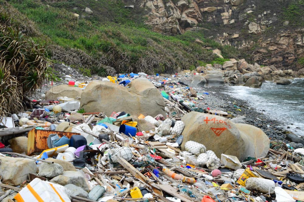 Plastic trash in Hong Kong. (Courtesy Nick Mallos/Ocean Conservancy)