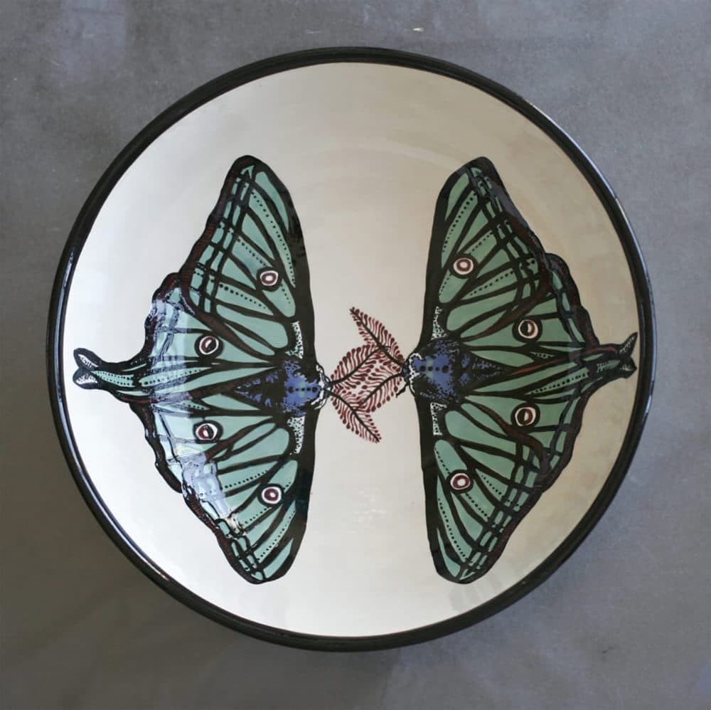 Cat Haus Designs &quot;Bug Out&quot; ceramic bowl. (Courtesy Cat Manolis)