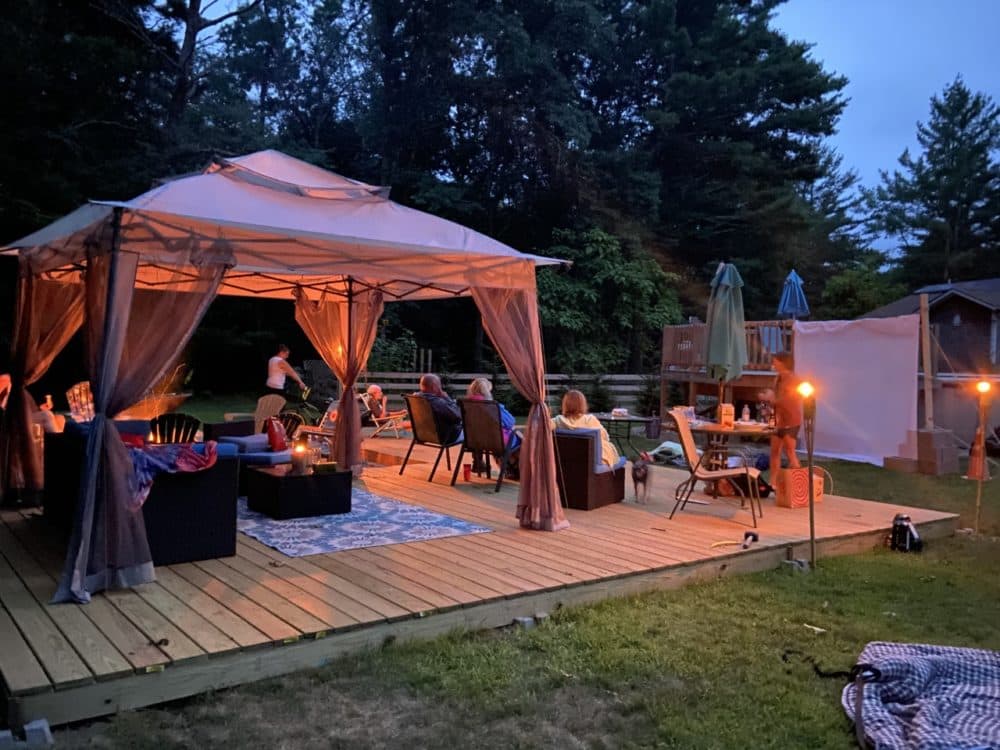 Lana Eldridge's family built this deck during quarantine, which they plan to use as an outdoor dining room. (Courtesy)