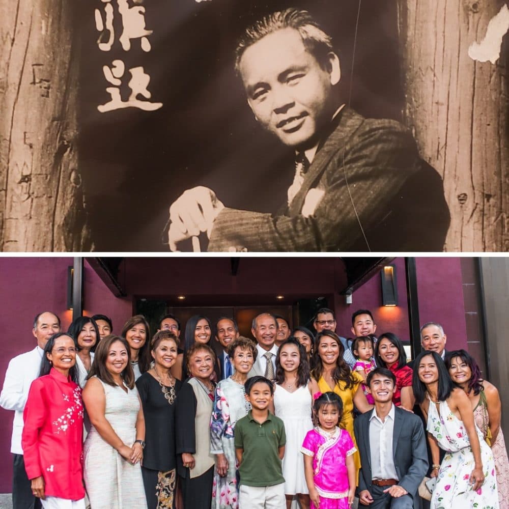 Frank Fat (above) and the Fat family celebrating the location's 80th anniversary last year (below). (Courtesy)