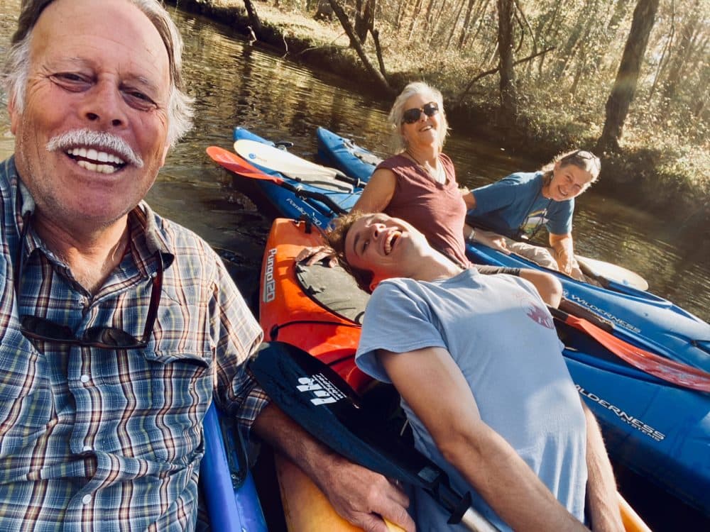 Julia Brennan was paddling on the Mattawoman Creek when she heard the news about the presidential race on November 7, 2020. (Courtesy)