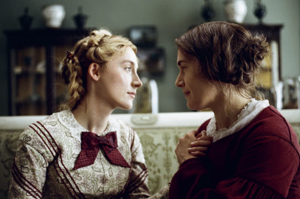 Saoirse Ronan (left) and Kate Winslet in the film &quot;Ammonite.&quot; (Courtesy NEON)