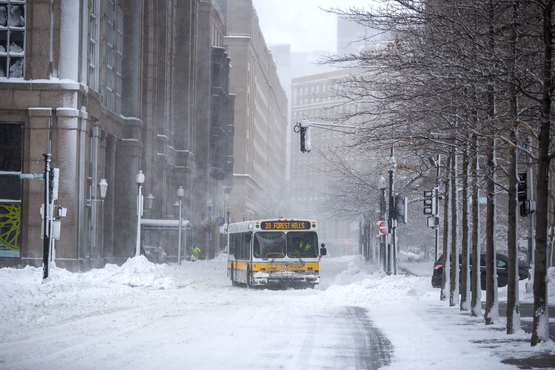 PHOTOS 1st Major Snow Storm Of The Year Blankets Boston In Coat Of