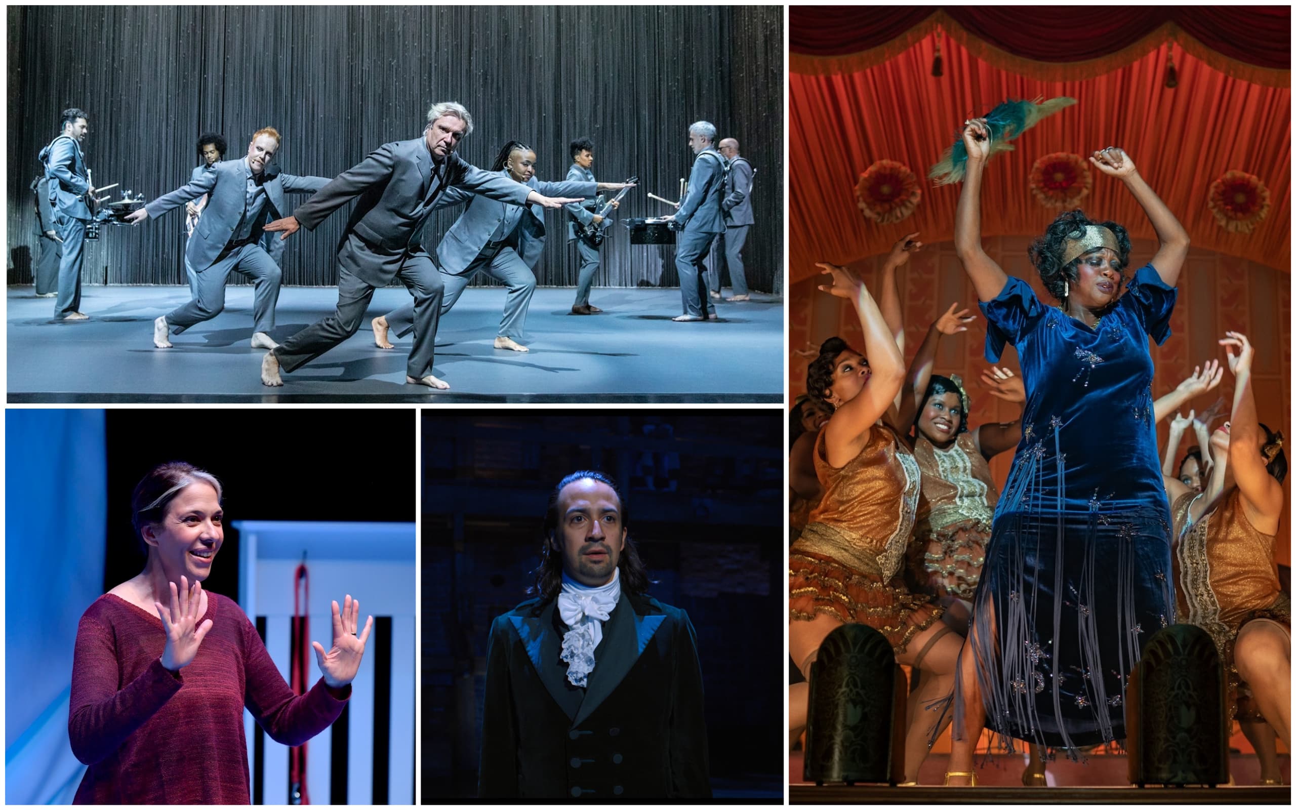 Theater critics Jacquinn Sinclair and Ed Siegel selected their favorite theater productions from the year, including David Byrne's &quot;American Utopia,&quot; &quot;Ma Rainey's Black Bottom&quot; on Netflix, &quot;Mala&quot; from the Huntington Theatre Company and &quot;Hamilton,&quot; which is available to stream on Disney+. (Courtesy)
