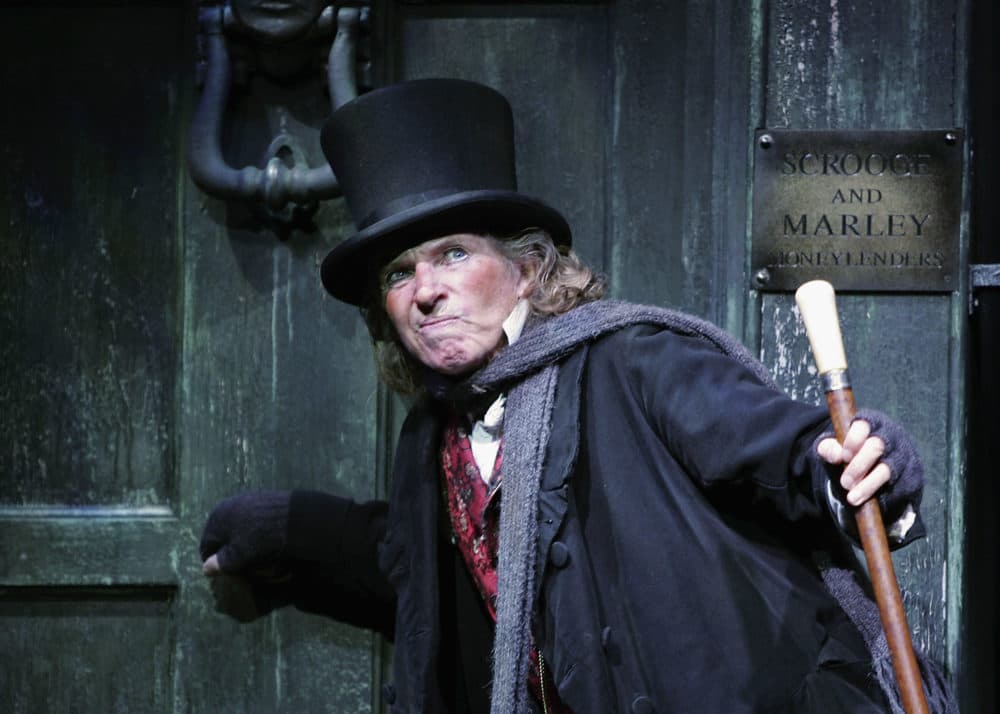 Actor Tommy Steele as Ebenezer Scrooge. (MJ Kim/Getty Images)