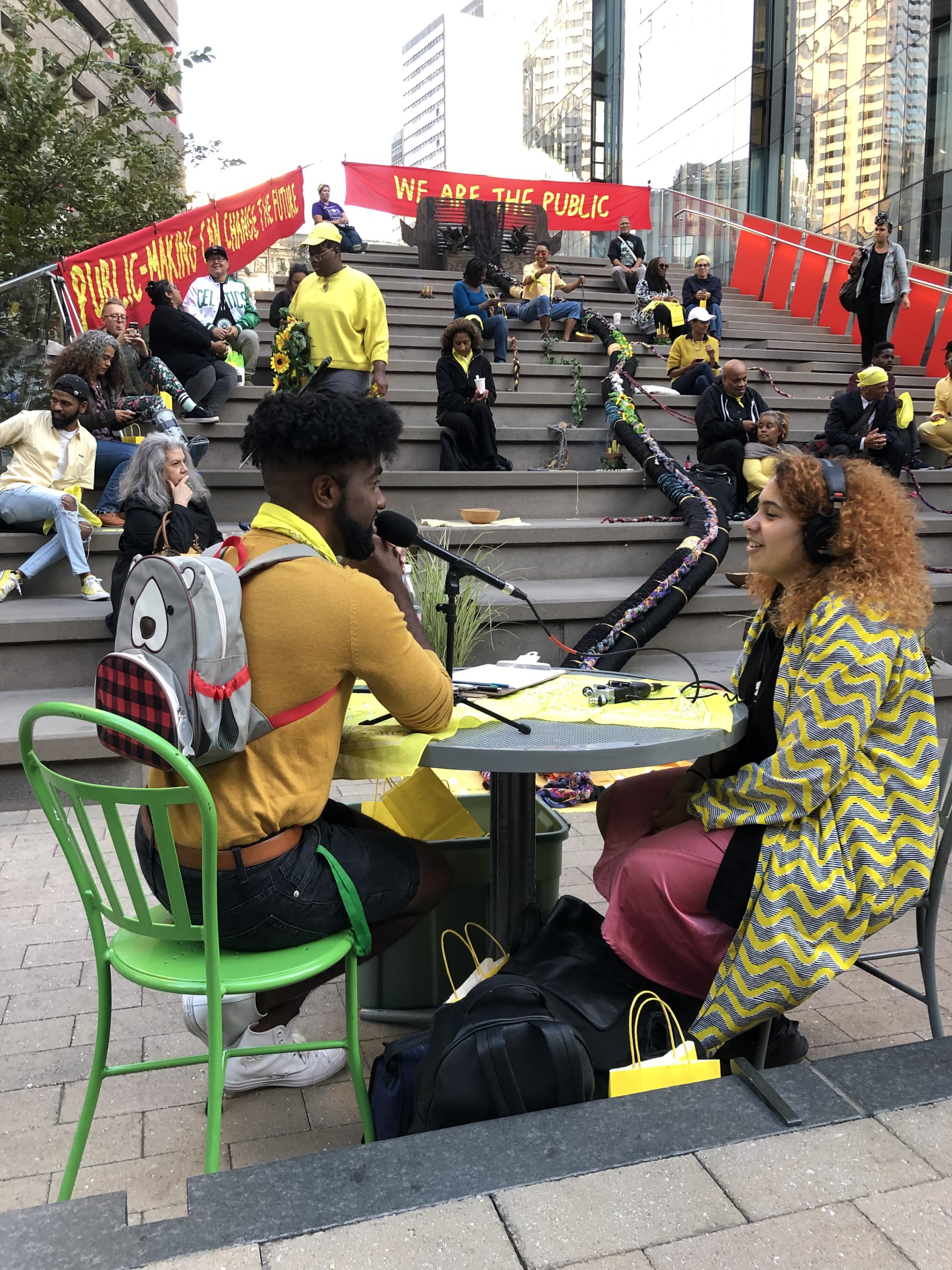 UnBound Bodies Collective’s most recent large public project is called The Stoop. (Courtesy Lauren Miller)