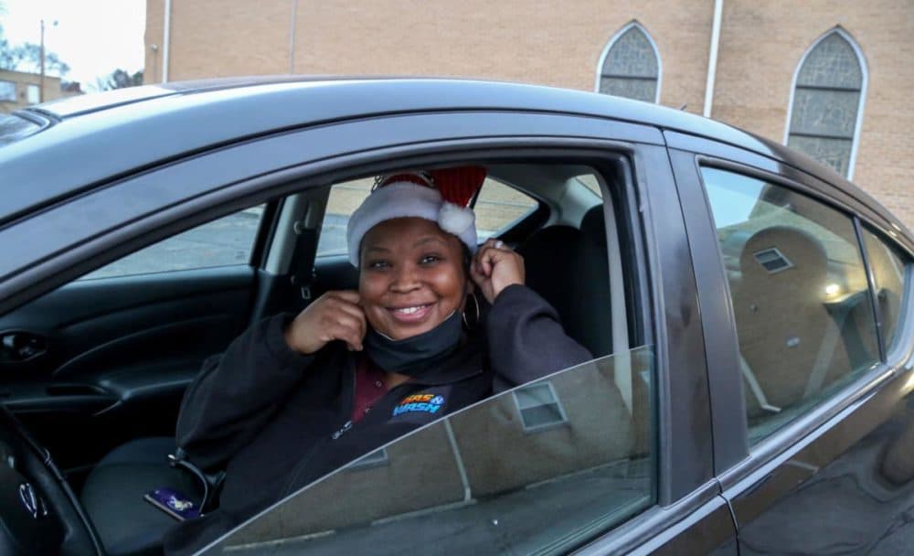Nakinta Kendrick and her new car (Photo by Tereka Boone)