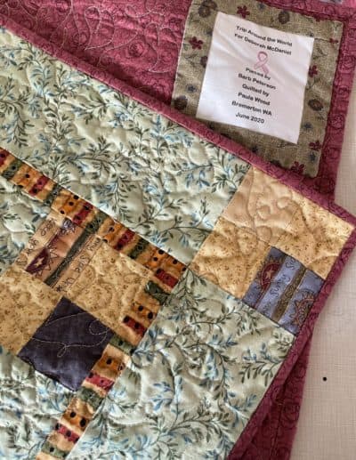 Deborah McDaniel's friends made her a quilt that kept her warm during chemotherapy. (Courtesy of Deborah McDaniel)