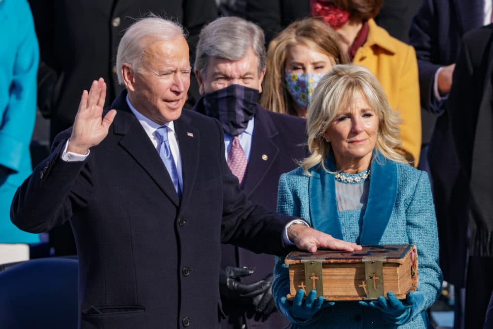 Joe Biden is sworn in as the 46th U.S. president. (Alex Wong/Getty Images)
