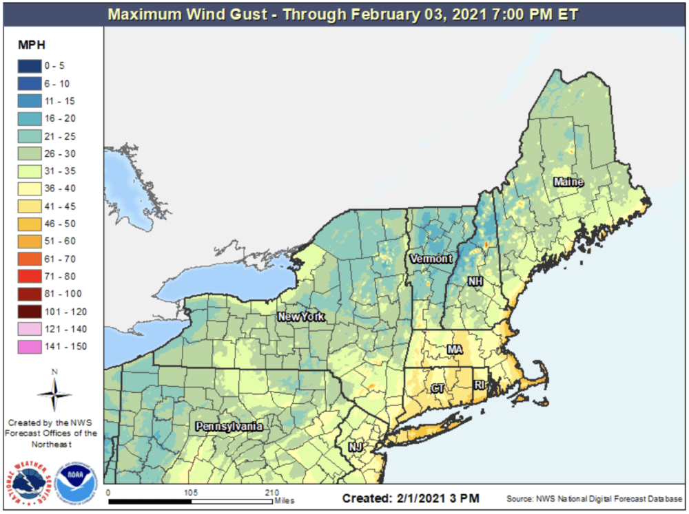 Here's How Much Snow To Expect As Nor'Easter Moves Through Region ...