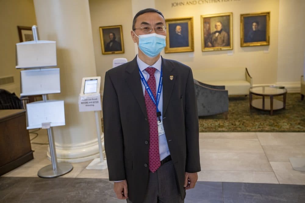 Yilu Ma, director of Interpreter Services at the Brigham and Womens Hospital. (Jesse Costa/WBUR)