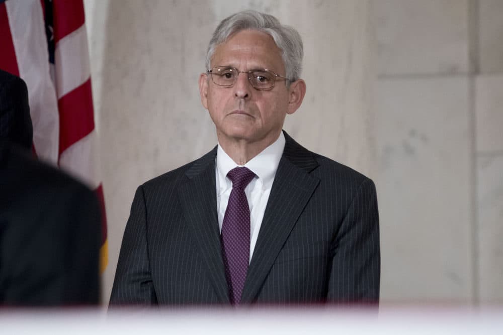 In this July 22, 2019, file photo, Merrick Garland pays his respects for the late Supreme Court Justice John Paul Stevens in the Great Hall of the Supreme Court in Washington. President-elect Joe Biden is set to name Garland as Attorney General. (Andrew Harnik/AP File)