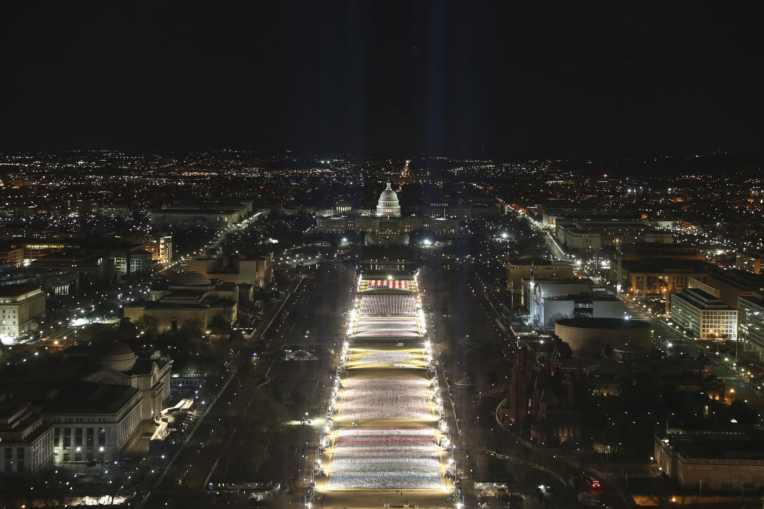 PHOTOS: Flags Take The Place Of Crowds On National Mall For Biden's ...