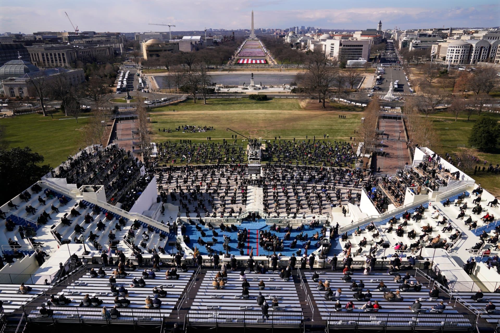Guests space on Capitol Hill. (Susan Walsh, Pool/AP)