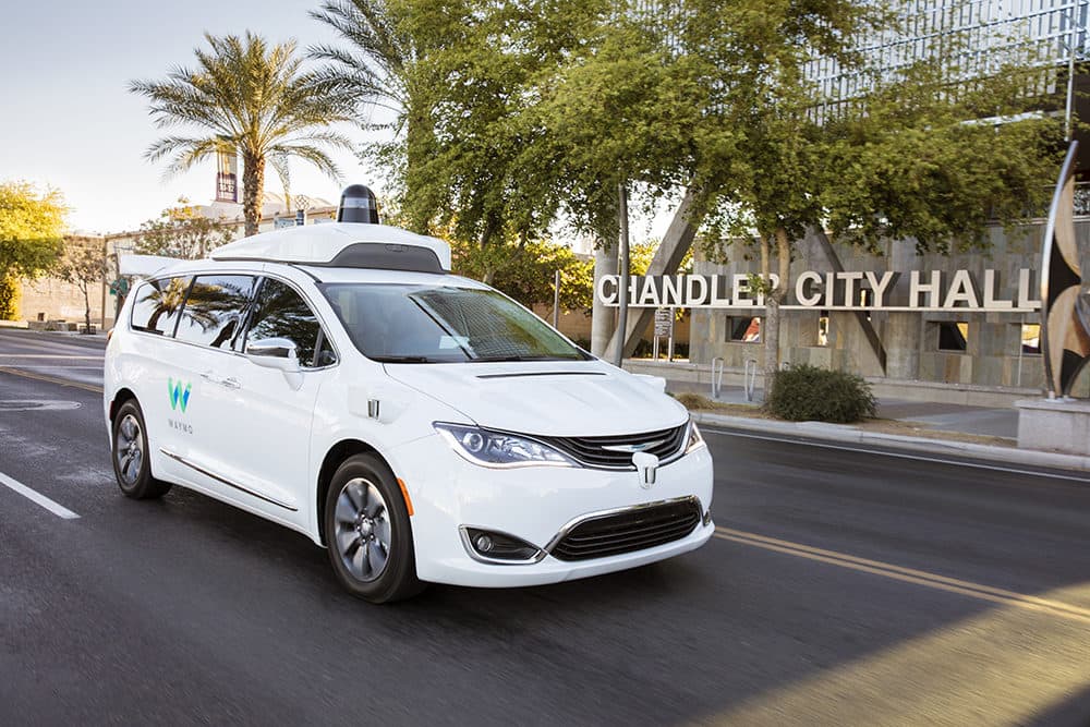 Waymo's autonomously driven Chrysler Pacifica minivan. (Courtesy)