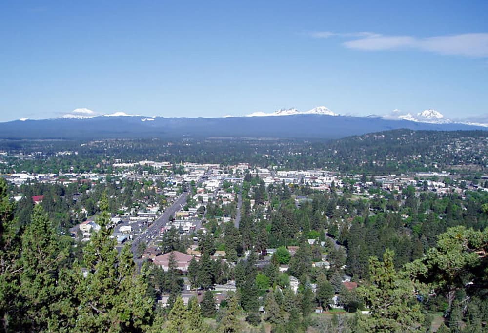 Bend, Oregon, earns the moniker of being a Zoom town by virtue of strong in-migration and soaring home sales during the pandemic. (Tom Banse)