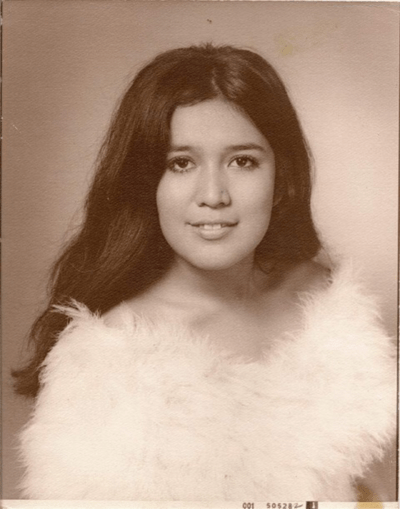 Leticia &quot;Nina&quot; Gloria in high school. (Courtesy)