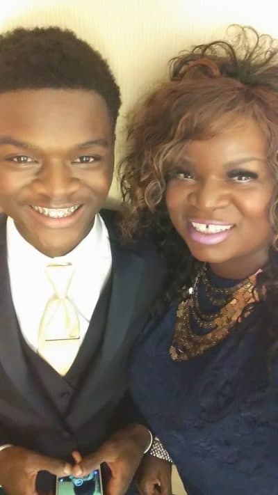 Andrea Thompson with her son, Antonio Jackson. (Courtesy)