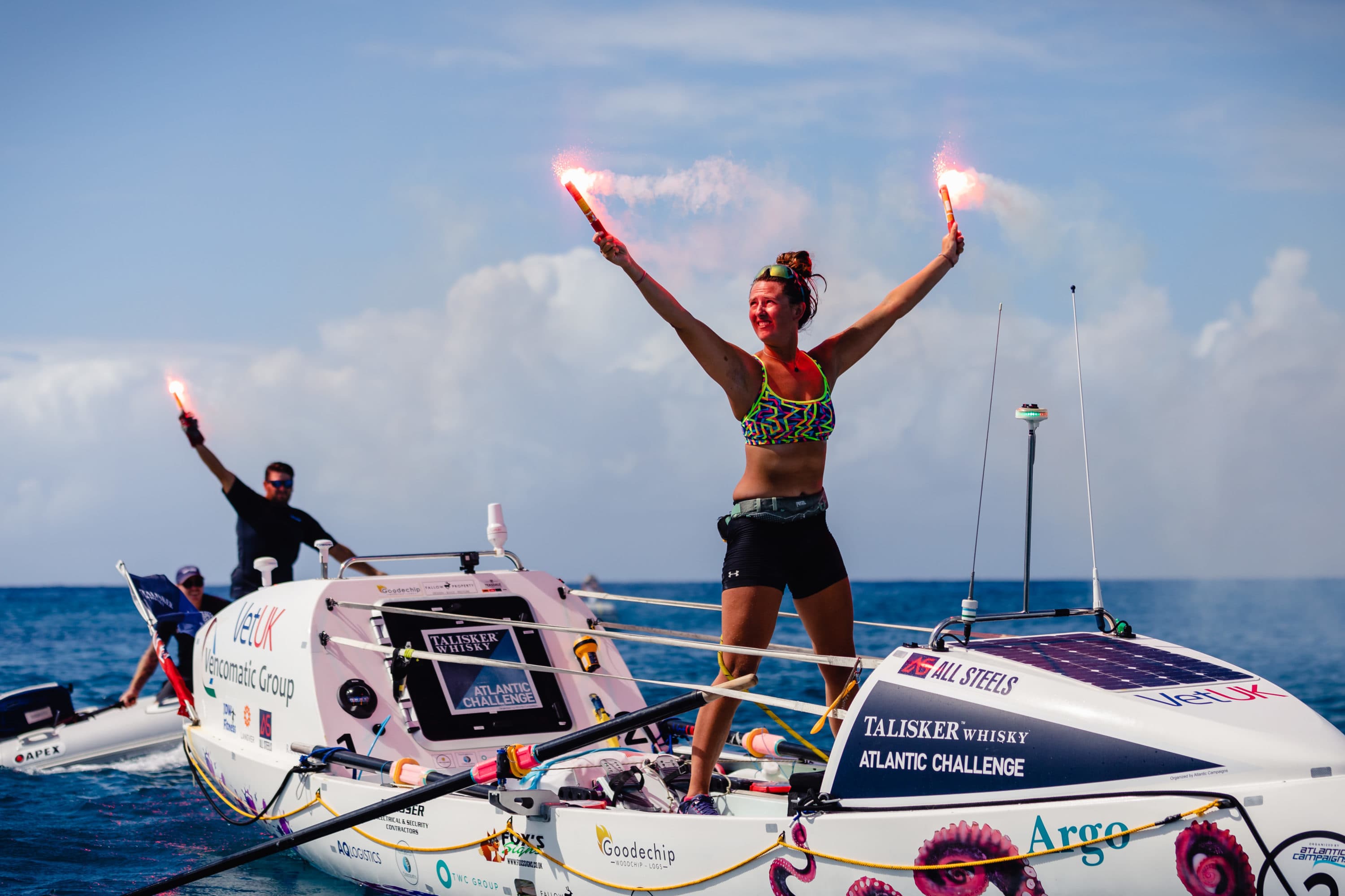 Jasmine Harrison on her boat. (Atlantic Campaigns)