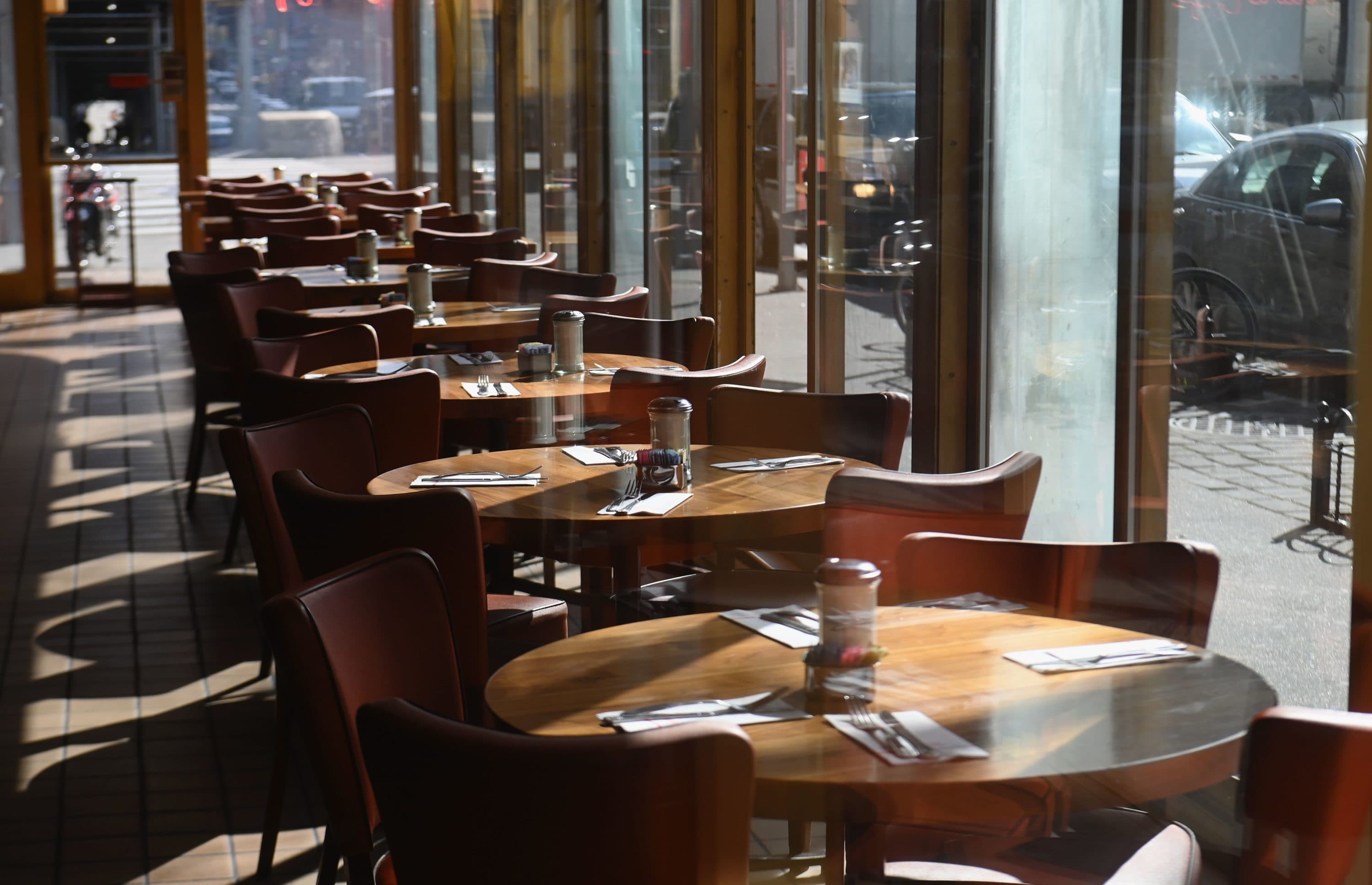 View of an empty restaurant. (Angela Weiss/AFP via Getty Images)View of an empty restaurant. (Angela Weiss/AFP via Getty Images)