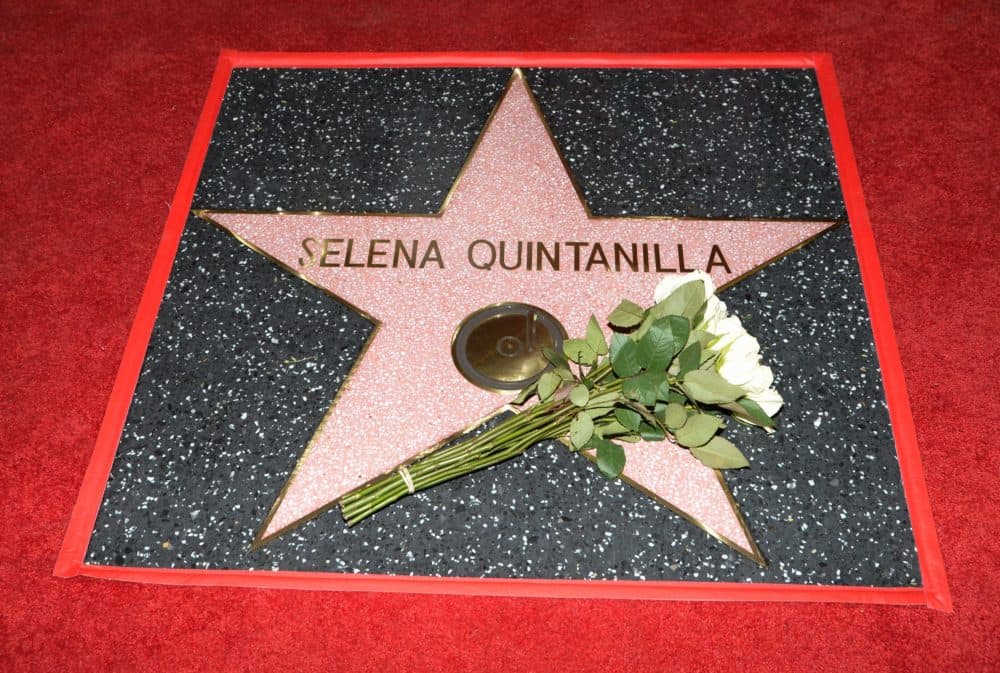 Singer Selena Quintanilla-Perez is honored posthumously with a Star on the Hollywood Walk of Fame on Nov. 3, 2017, in Hollywood, California. (Tara Ziemba/AFP via Getty Images)