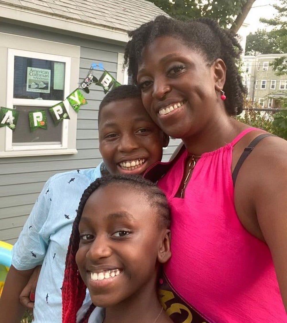 Shellina Semexant with her two kids, Joshua and Gina. (Courtesy of Shellina Semexant)
