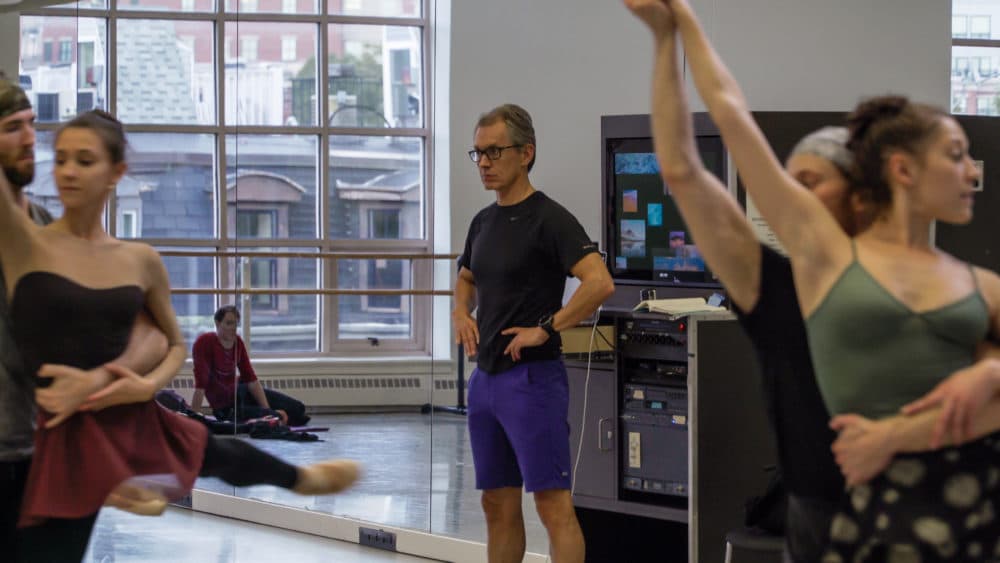 Jorma Elo at a rehearsal in 2017. (Courtesy Ernesto Galan/Boston Ballet)