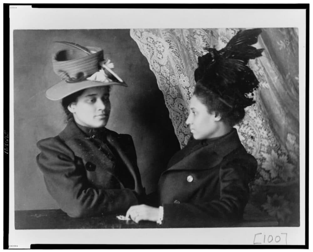 Two African American women from Georgia. This picture is part of W.E.B. Du Bois award-winning “Exhibit of American Negroes.&quot; (Courtesy of Library of Congress Prints and Photographs Division.)