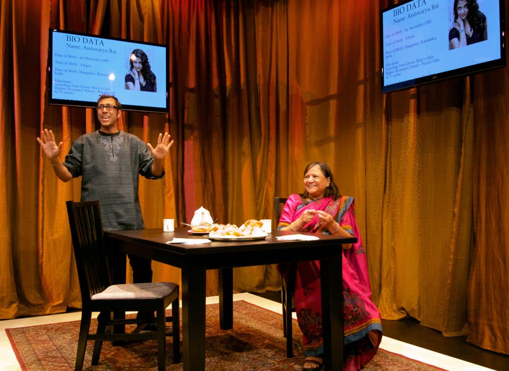 Ravi Jain and Asha Jain discuss biodata in &quot;A Brimful of Asha.&quot; (Courtesy Erin Burbacher)