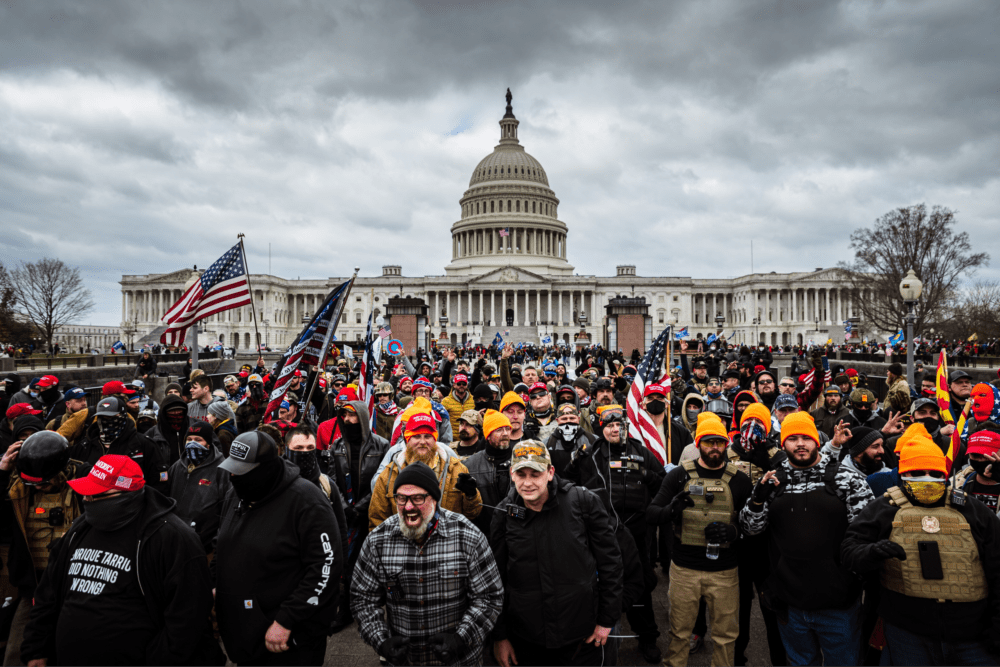 Pro-Trump protesters gather in front of the U.S. Capitol Building on Jan. 6, 2021 in Washington, D,C. (Jon Cherry/Getty Images)