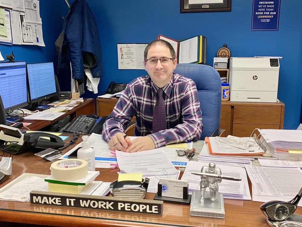 Richard Dichard, the principal at Manchester West High School. (Sarah Gibson/NHPR)