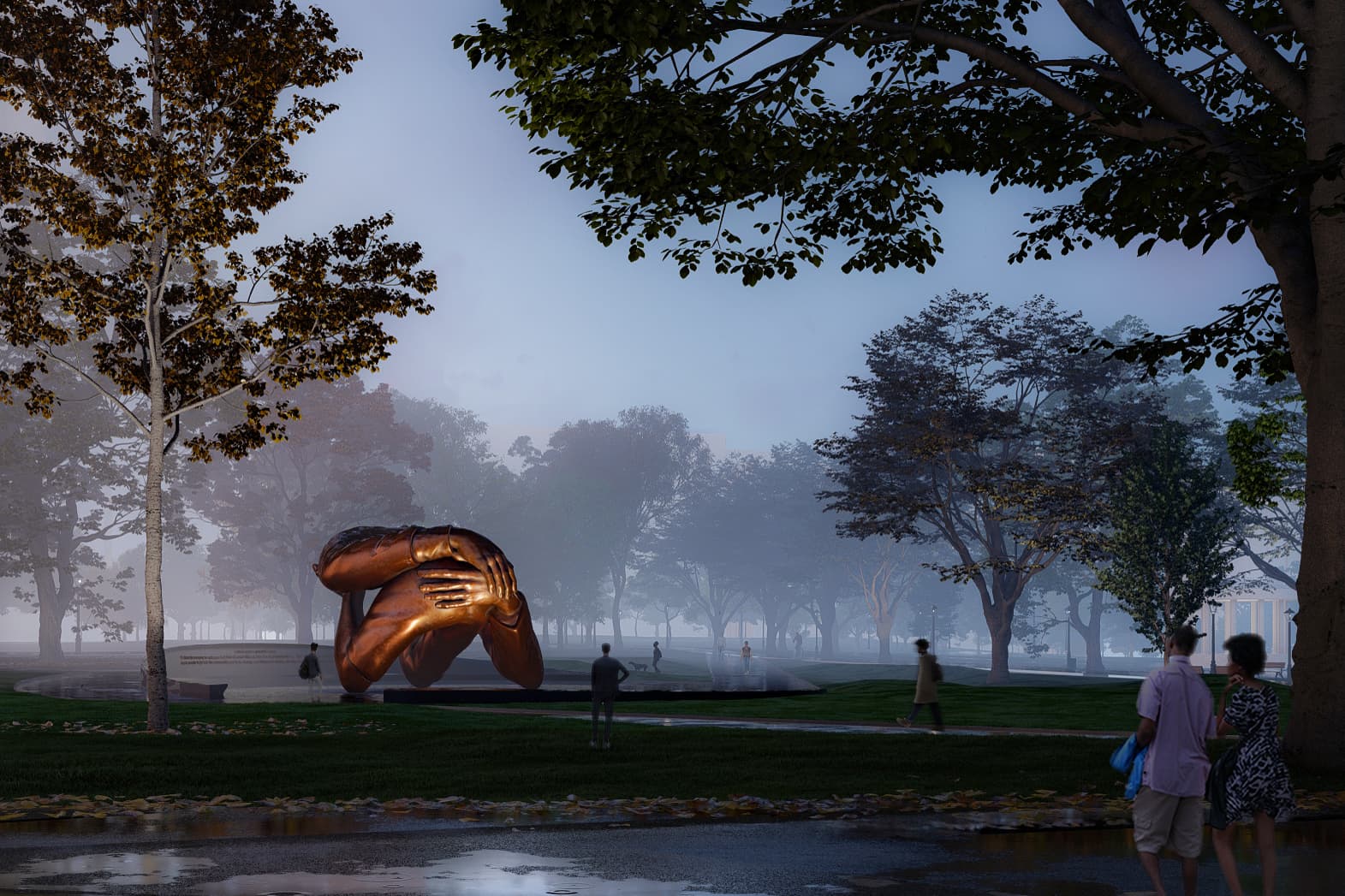 Hank Willis Thomas and MASS Design Group's proposed memorial. (Courtesy City of Boston)